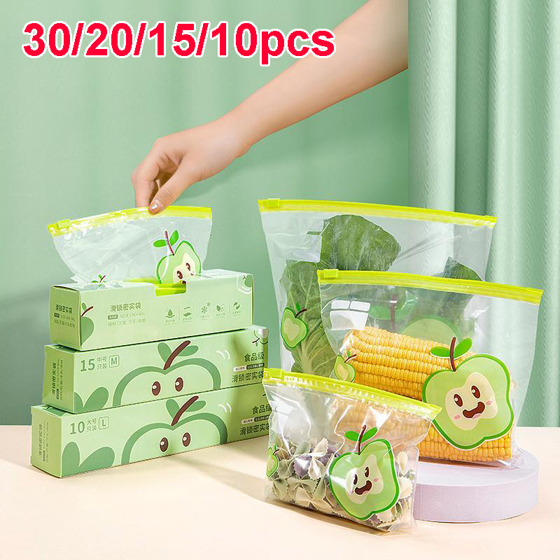 Lock And Lock Food Storage - ถุงซิปล็อคแบบใช้ซ้ำได้ เกรดอาหาร ถุงเก็บของใส ถุงเก็บความสดในตู้เย็น ถุงซีลอาหาร ผลไม้