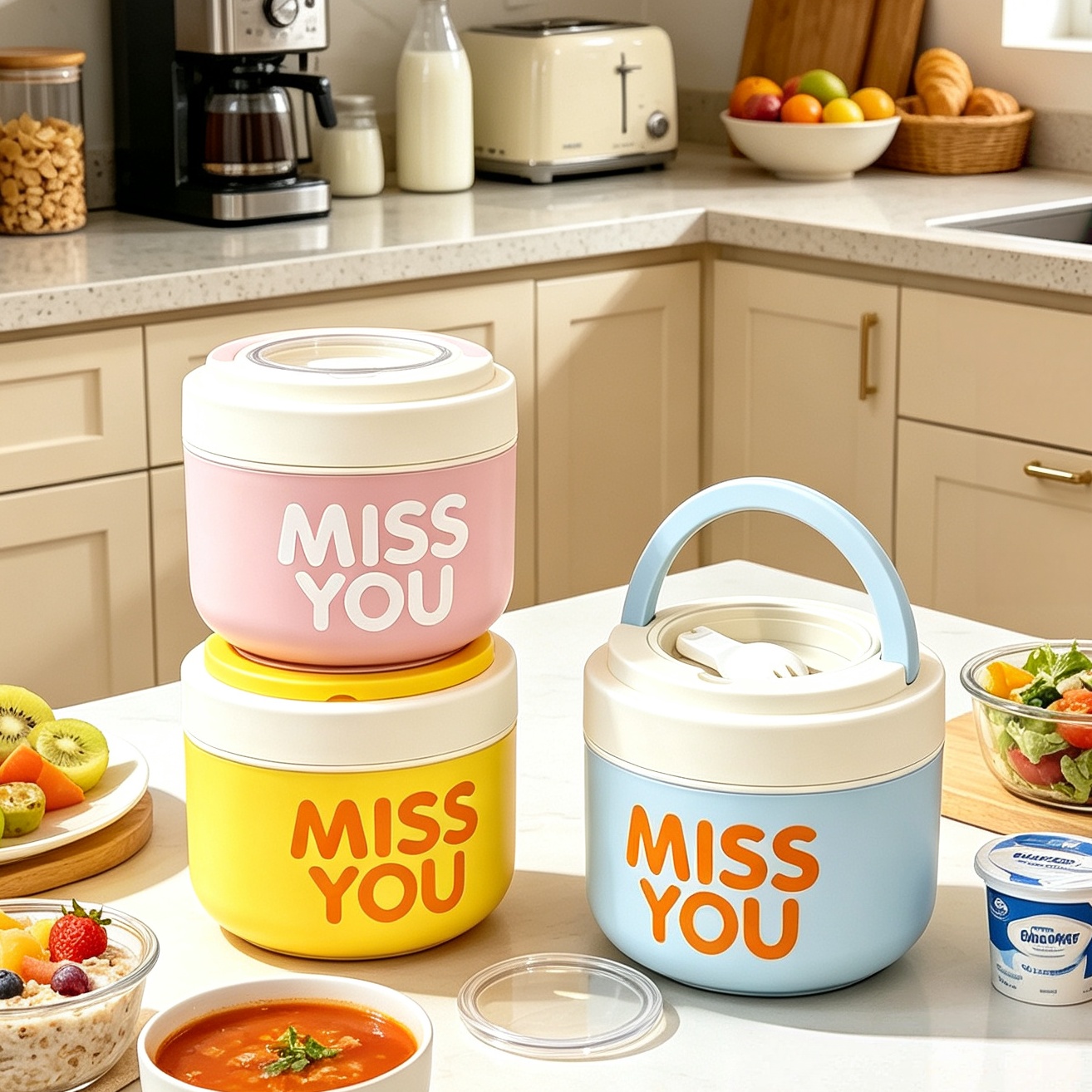 Food Storage Warehouse - ถ้วยอาหารเช้าสแตนเลส 304 แบบมีฉนวน, ชามเก็บความสดขนาดใหญ่, ภาชนะใส่อาหารแบบพกพาสำหรับพนักงานออฟฟิศ, กล่องอาหารกลางวัน,