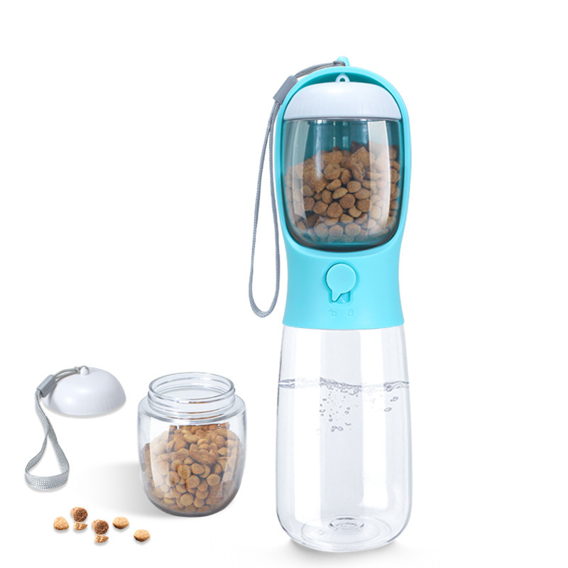 Food Storage Necessities - ขวดน้ำสำหรับสุนัขพร้อมภาชนะใส่อาหาร, ชามน้ำพกพาสำหรับสุนัข, ที่จ่ายน้ำแบบพกพาสำหรับสัตว์เลี้ยง, อุปกรณ์จำเป็นสำหรับสุนัขสำหรับการเดินป่า