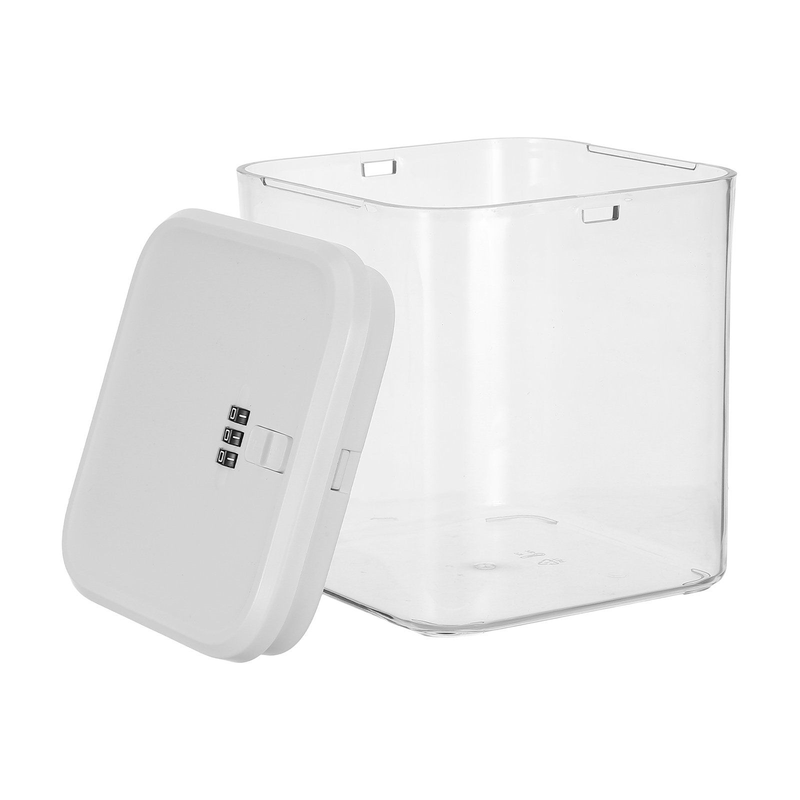 Lock And Lock Food Storage - กล่องเก็บของในตู้เย็นแบบโปร่งใส พร้อมระบบล็อกนิรภัยสำหรับเด็ก ล็อกด้วยรหัสผสม ใช้จัดเก็บขนมและอาหาร กล่องล็อกนิรภัยสำหรับเก็บยา