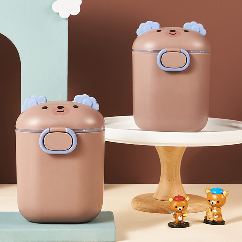 Food Storage Essentials - ภาชนะบรรจุอาหารเด็กแบบพกพา พร้อมหูหิ้ว ปิดผนึกแน่นสนิท มีช่องแบ่งสำหรับเก็บซีเรียลและอาหารเด็กจำเป็น