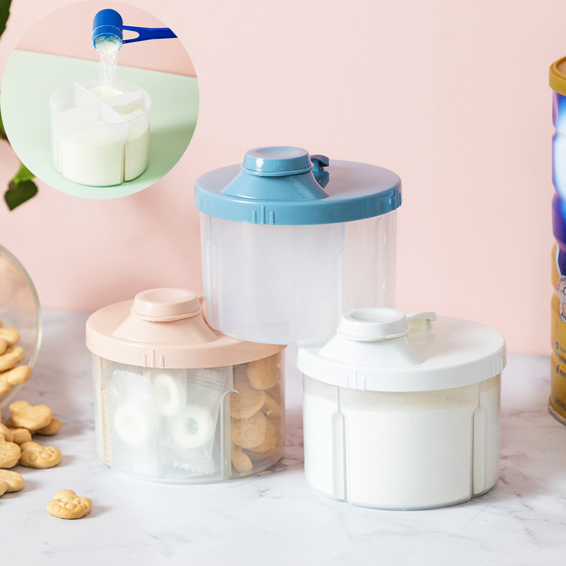 Food Storage Essentials - 4ตารางแบบพกพาที่เก็บอาหารสำหรับเด็กกล่อง Essential ธัญพืชนมผงทารกกล่องขนมสำหรับเด็กคอนเทนเนอร์