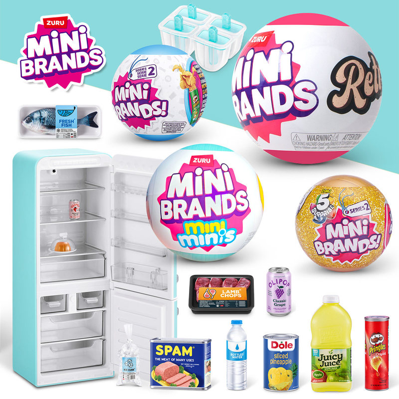 Food Storage Kits - ชุดของเล่นตู้เย็นจิ๋วเหมือนจริง ZURU MINI BRANDS ของเล่นบอลบลายด์บ็อกซ์ ของเล่นเด็ก