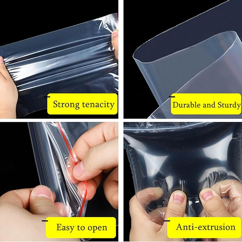 100-1000 ชิ้นถุงพลาสติกซิปล็อค - Lock And Lock Food Storage บทวิจารณ์และราคา