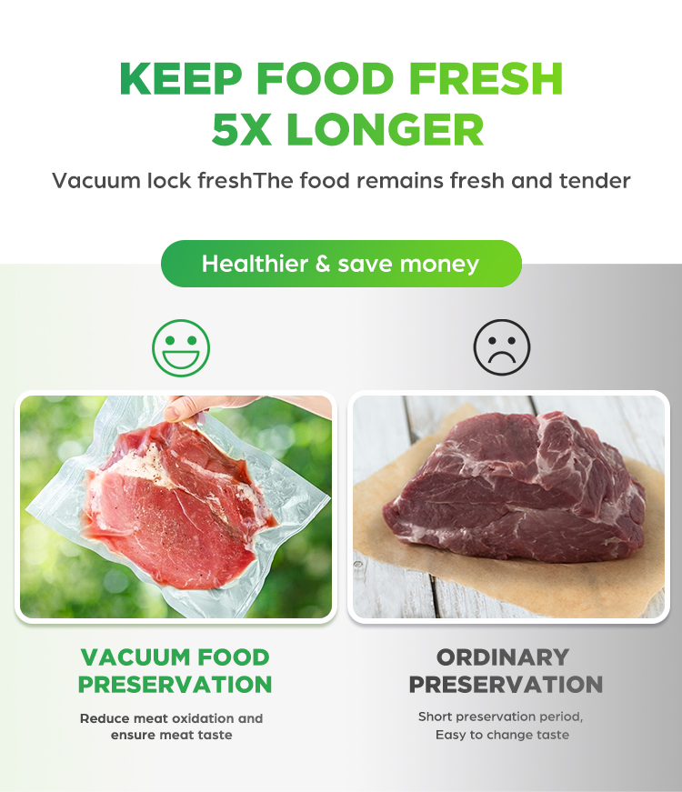 บ้านไฟฟ้ามืออาชีพเครื่องซีลสูญ - Food Storage Vacuum Seal Bags บทวิจารณ์และราคา