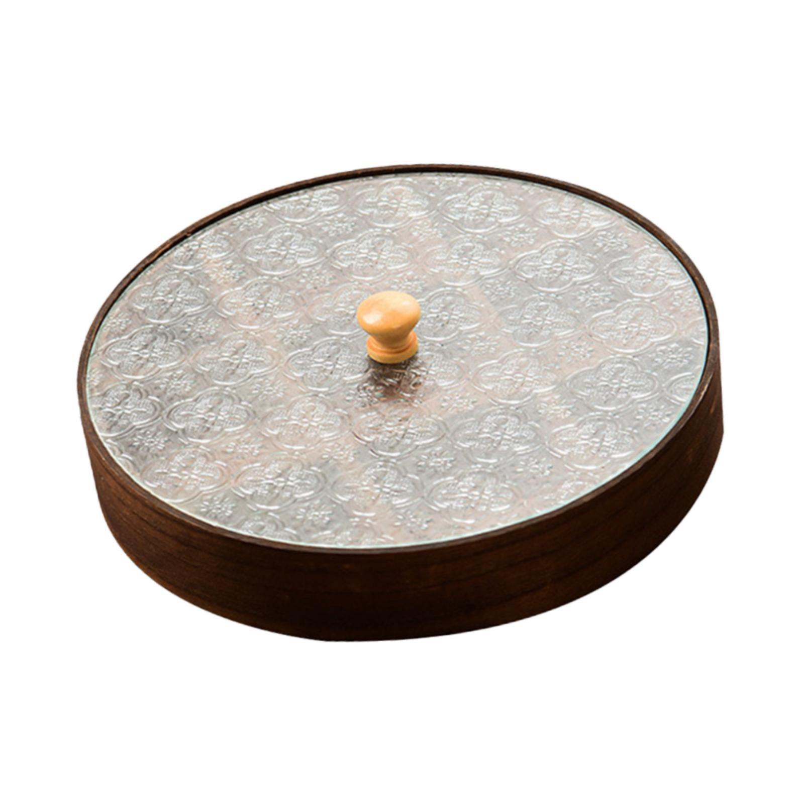 ถาดเสิร์ฟไม้ขนาดใหญ่พร้อมฝาแก้ - Food Storage In Room บทวิจารณ์และราคา