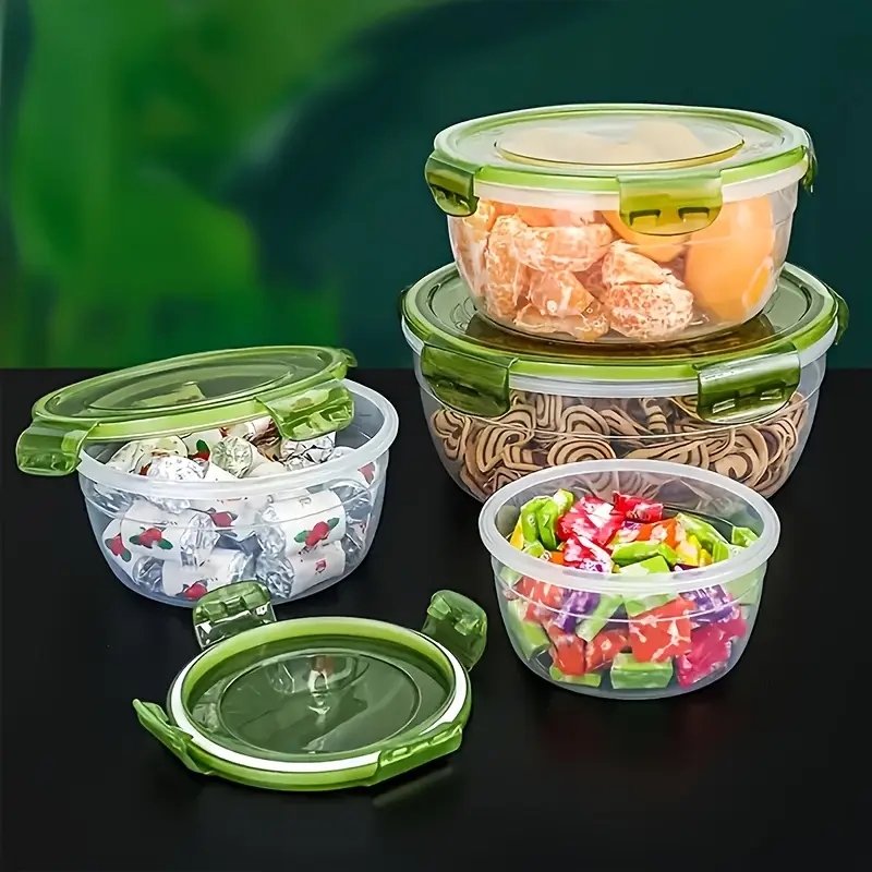 ภาชนะเก็บอาหารพลาสติก 4 ชิ้น ก - Food Storage Warehouse บทวิจารณ์และราคา