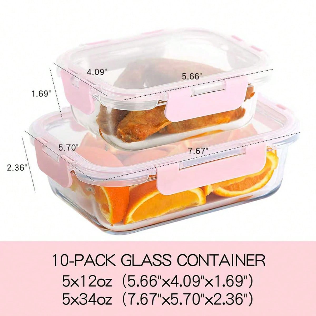 ชุดกล่องแก้วสำหรับเตรียมอาหาร  - Food Storage Heat บทวิจารณ์และราคา