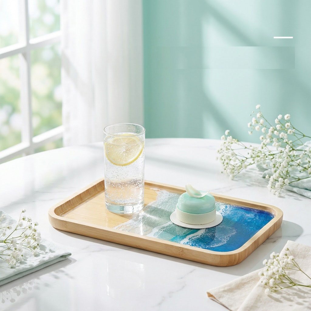 ถาดตกแต่งงานศิลปะเรซิ่นอีพ็อกซ - Food Storage In Room บทวิจารณ์และราคา