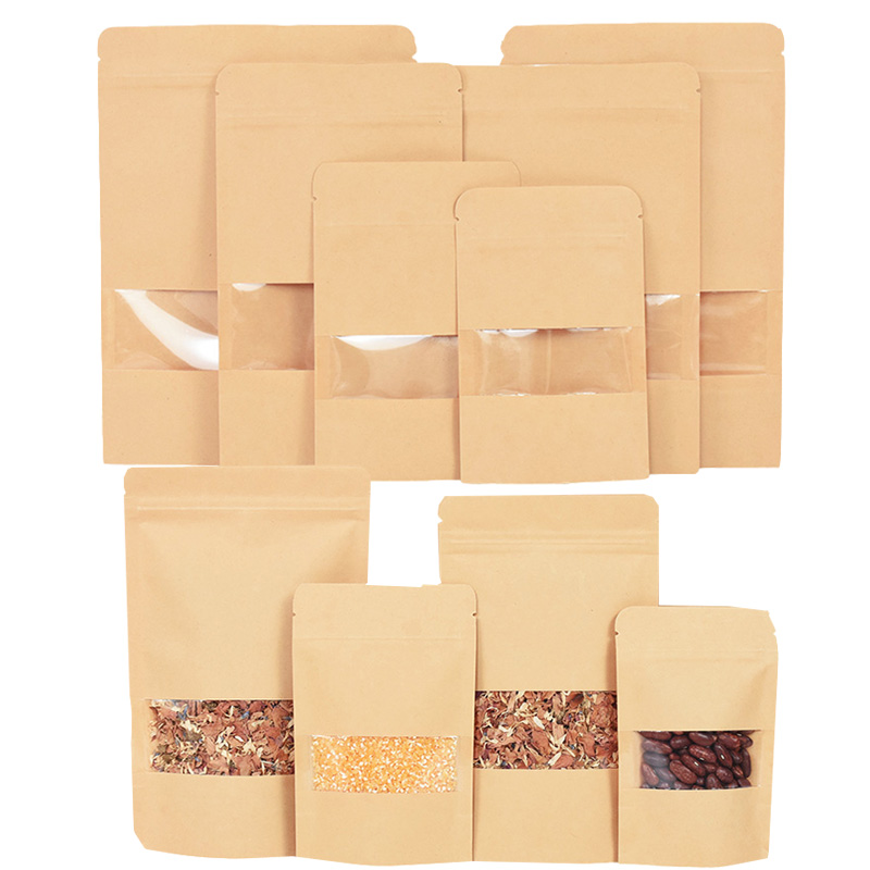 20/50pcs กระดาษคราฟท์ซิปล็อคถุ - Lock And Lock Food Storage บทวิจารณ์และราคา