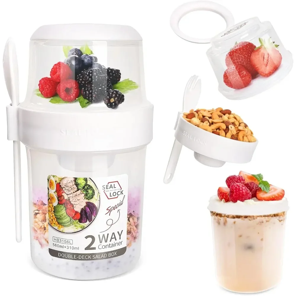 ถ้วยสลัดถ้วยอาหารเช้าแบบพกพาเก - Food Storage Kits บทวิจารณ์และราคา