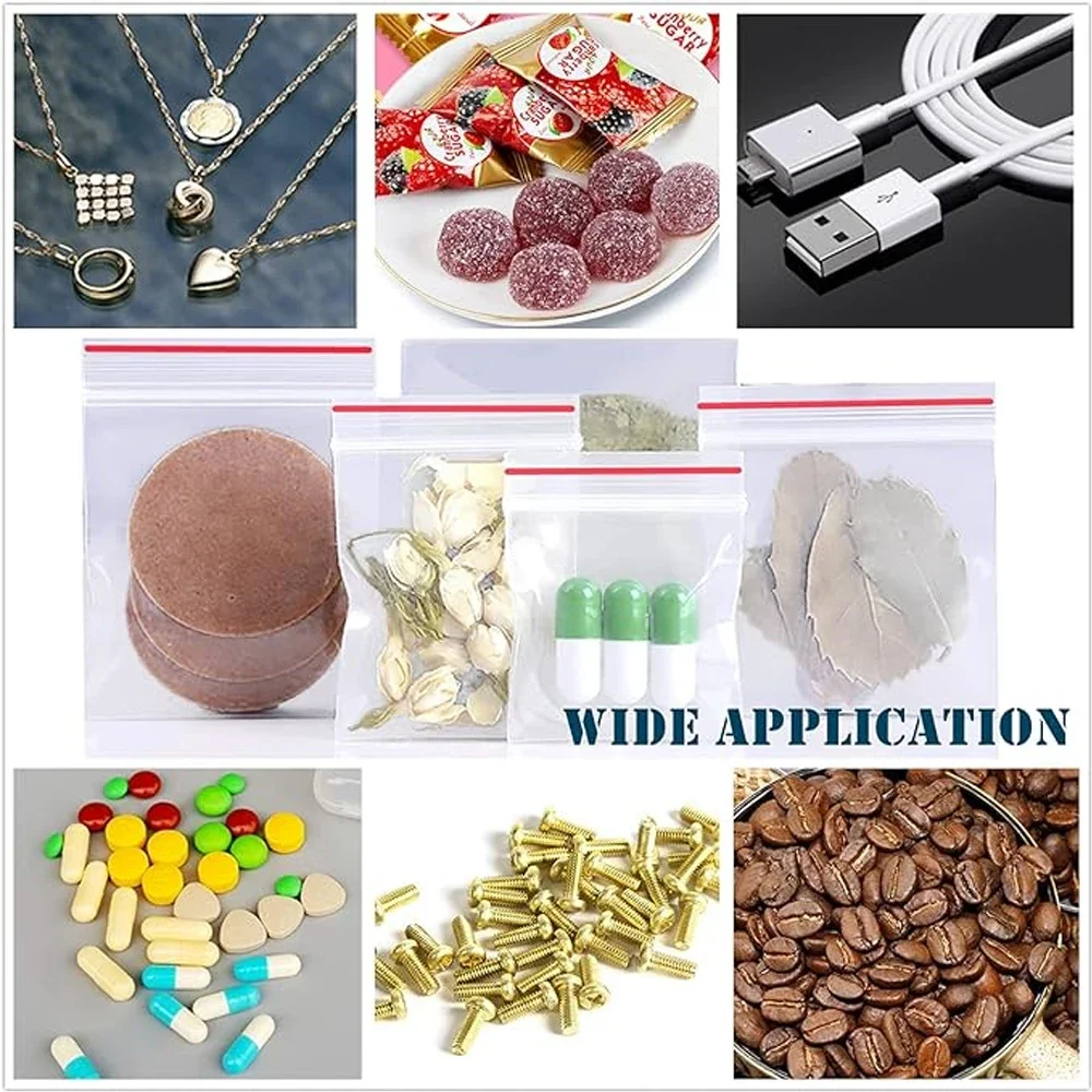 100-1000 ชิ้นถุงใสแบบปิดได้ขนา - Lock And Lock Food Storage บทวิจารณ์และราคา