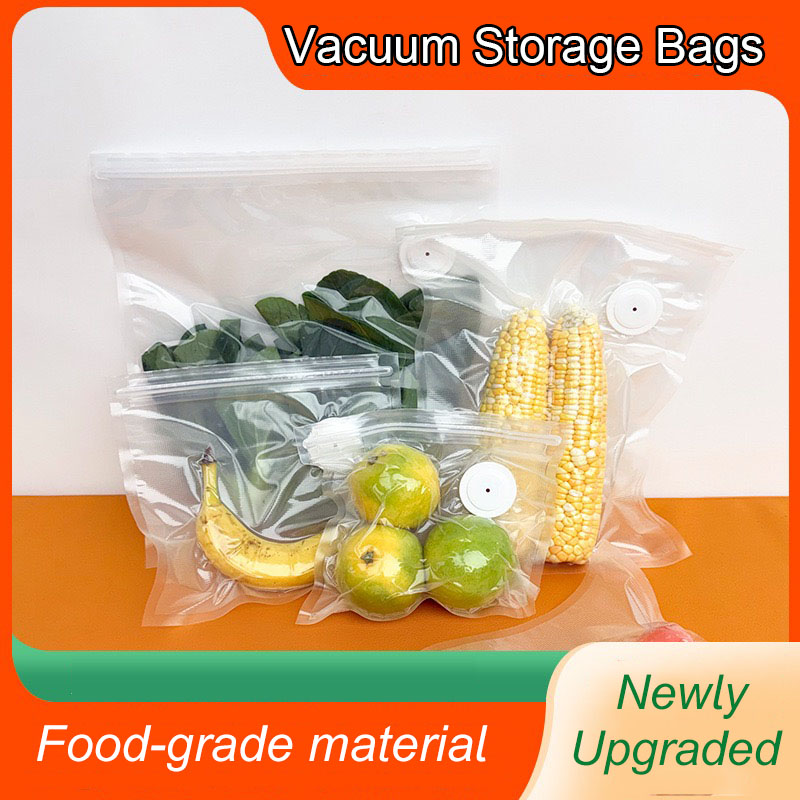 ถุงสูญญากาศแบบใช้ซ้ำได้สำหรับเ - Food Storage Vacuum Seal Bags บทวิจารณ์และราคา